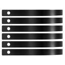 VEVOR akmens grābekļa zobi, 6 gab., 25,4 × 7,9 mm skrūvējami ainavu grābekļa zobi ar vienu stiprinājuma atveri, augstas izturības termiski apstrādāta tērauda rezerves daļas grants grābeklim