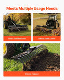 VEVOR akmens grābekļa zobi, 6 gab., 25,4 × 7,9 mm skrūvējami ainavu grābekļa zobi ar vienu stiprinājuma atveri, augstas izturības termiski apstrādāta tērauda rezerves daļas grants grābeklim