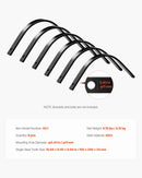 VEVOR akmens grābekļa zobi, 6 gab., 25,4 × 7,9 mm skrūvējami ainavu grābekļa zobi ar vienu stiprinājuma atveri, augstas izturības termiski apstrādāta tērauda rezerves daļas grants grābeklim