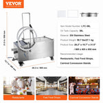 VEVOR Mobilā eļļas filtrēšanas sistēma, 38 L eļļas tvertne, 10 L/min filtrēšanas ātrums, grozāmi riteņi un eļļas šļūtene