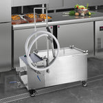 VEVOR Mobilā eļļas filtrēšanas sistēma, 38 L eļļas tvertne, 10 L/min filtrēšanas ātrums, grozāmi riteņi un eļļas šļūtene