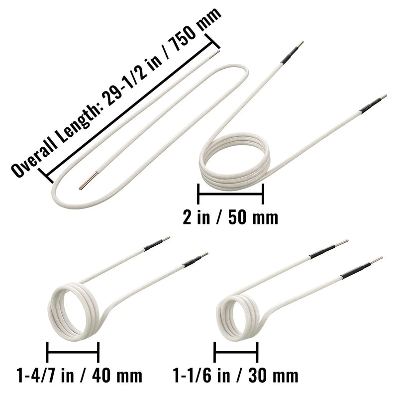 VEVOR Набор катушек индукционного нагрева, 8 шт, магнитный мини индукционный нагреватель без пламени, термостойкие гибкие аксессуары для удаления ржавых гаек и болтов