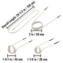 VEVOR Набор катушек индукционного нагрева, 8 шт, магнитный мини индукционный нагреватель без пламени, термостойкие гибкие аксессуары для удаления ржавых гаек и болтов