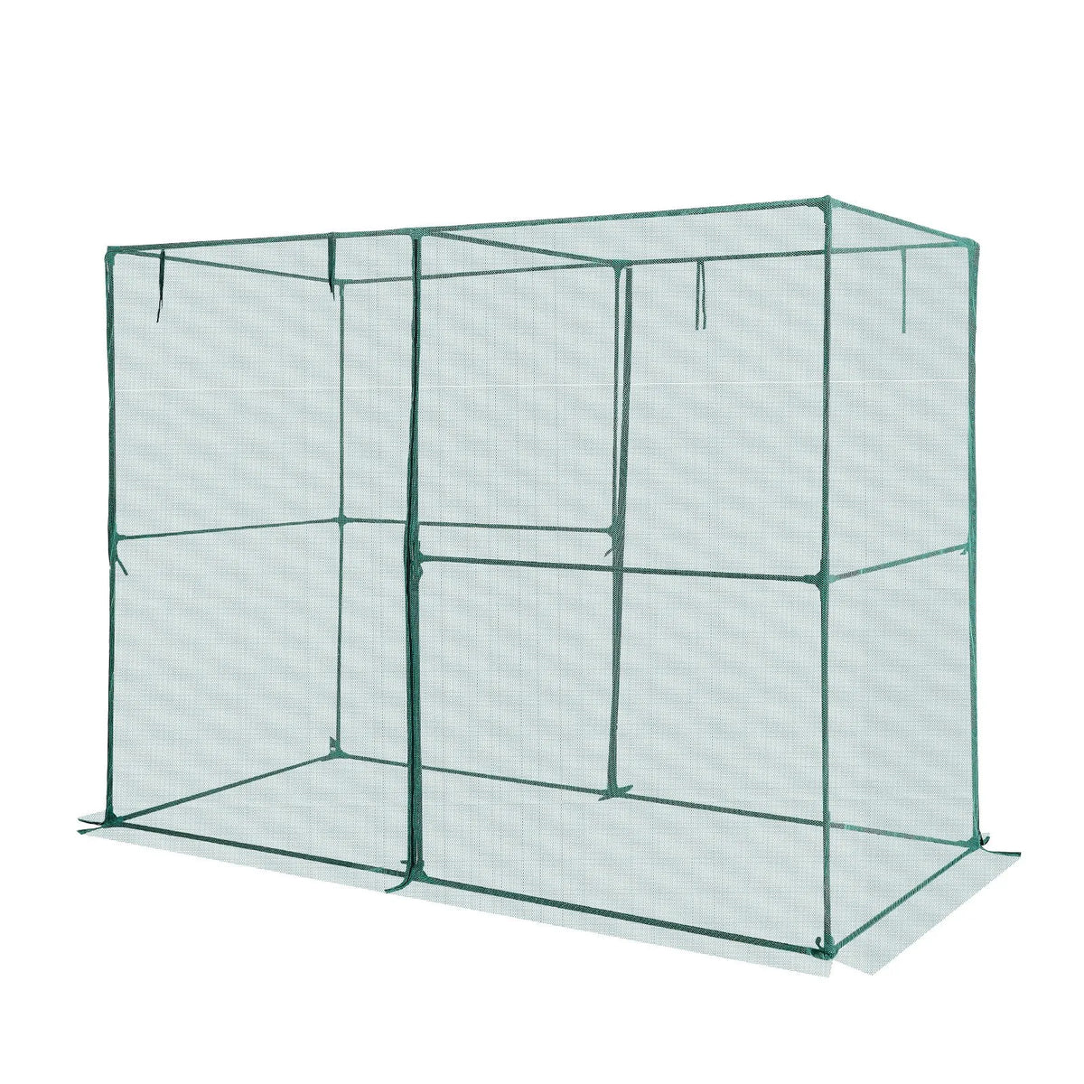 VEVOR augu aizsargbūris 2,39 × 1,2 × 1,8 m ar rāvējslēdzēja durvīm, pretvēja augu aizsardzības telts paaugstinātām dobēm, tomātu aizsargtīkls dārzam un pagalmam