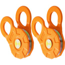 Ролик блока защелки, предельная рабочая нагрузка 11 т, шкив лебедки 14 мм для синтетического троса или мягких зажимов, внедорожное эвакуационное оборудование для трактора, грузовика, ATV и UTV, комплект из 2 штук