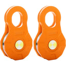 Ролик блока защелки, предельная рабочая нагрузка 11 т, шкив лебедки 14 мм для синтетического троса или мягких зажимов, внедорожное эвакуационное оборудование для трактора, грузовика, ATV и UTV, комплект из 2 штук