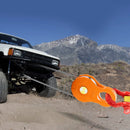 Ролик блока защелки, предельная рабочая нагрузка 11 т, шкив лебедки 14 мм для синтетического троса или мягких зажимов, внедорожное эвакуационное оборудование для трактора, грузовика, ATV и UTV, комплект из 2 штук