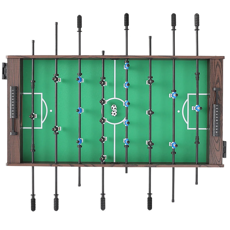 VEVOR galda futbola galds 122 cm, pilna izmēra iekštelpu modelis mājai un spēļu telpai, komplektā 2 bumbiņas un 2 dzērienu turētāji