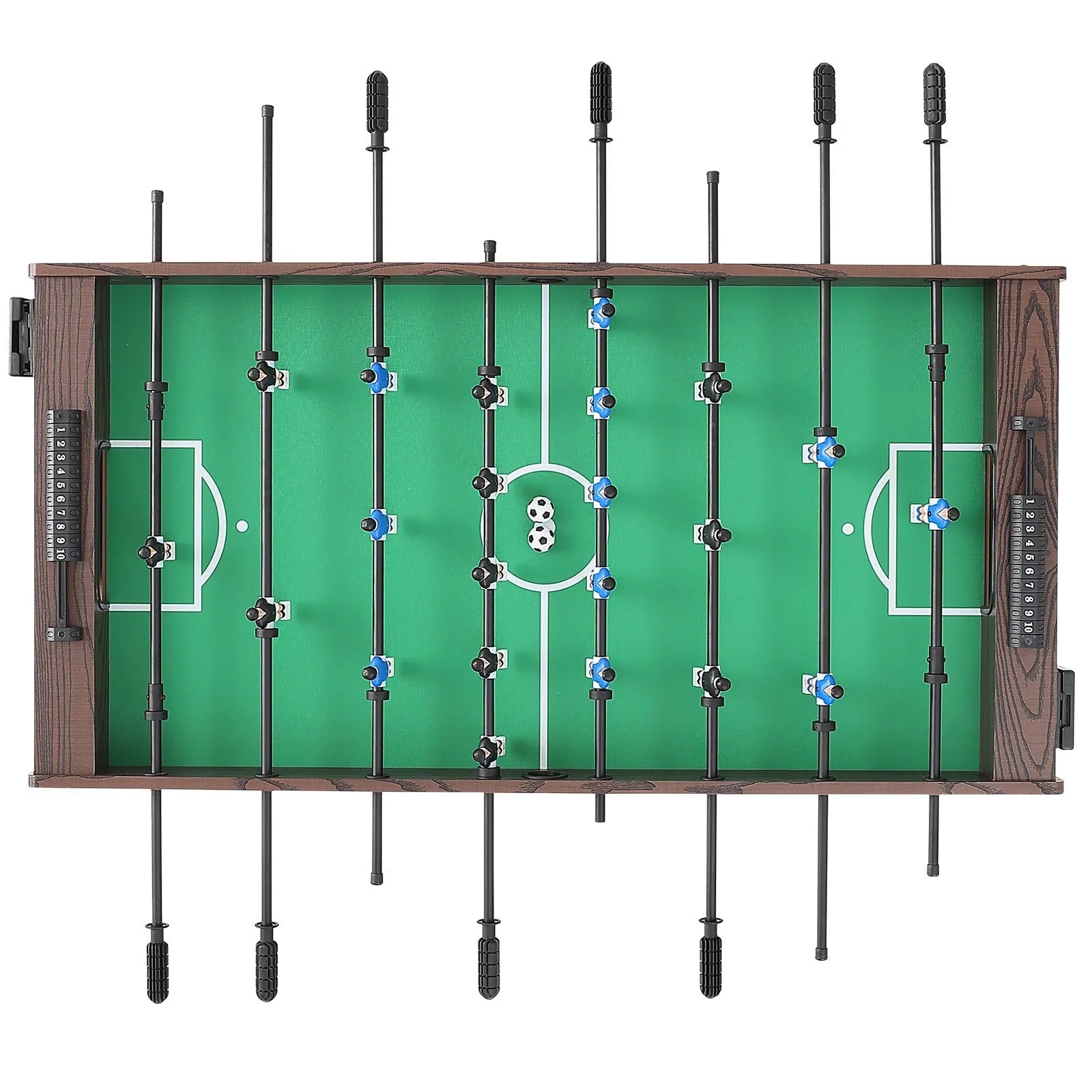 VEVOR galda futbola galds 122 cm, pilna izmēra iekštelpu modelis mājai un spēļu telpai, komplektā 2 bumbiņas un 2 dzērienu turētāji