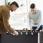 VEVOR galda futbola galds 140 cm, pilna izmēra iekštelpu modelis mājai un spēļu telpai, komplektā 4 bumbiņas un 4 dzērienu turētāji