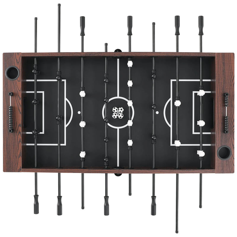 VEVOR galda futbola galds 140 cm, pilna izmēra iekštelpu modelis mājai un spēļu telpai, komplektā 4 bumbiņas un 2 dzērienu turētāji