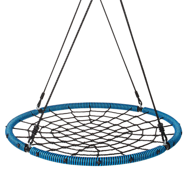 VEVOR zirnekļtīkla tipa apaļās šūpoles bērniem 102 cm, celtspēja 340 kg