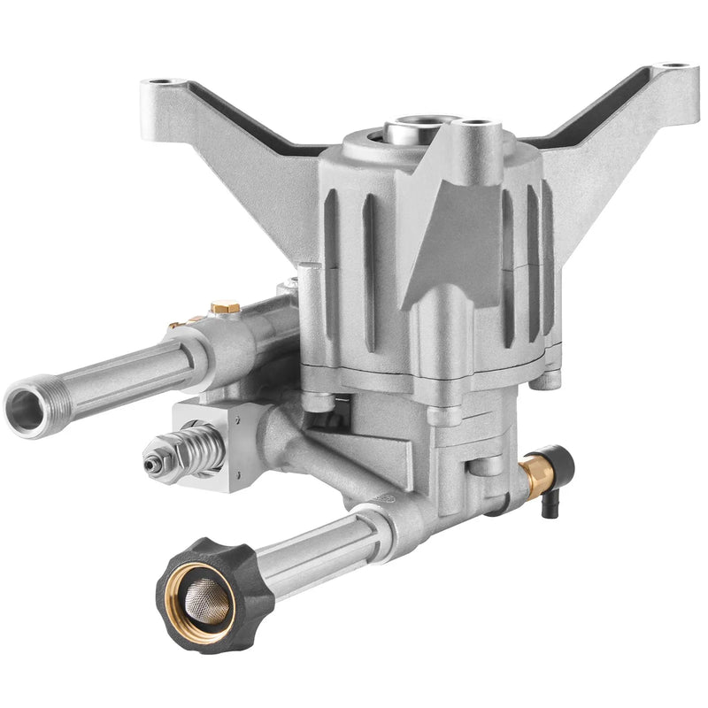 VEVOR augstspiediena mazgātāja sūknis ar vertikālu 22 mm (7/8″) vārpstu, darba spiediens līdz 214 bar, plūsma 9,5 l/min, rezerves sūkņa komplekts ar 5 sprauslām, saderīgs ar Briggs & Stratton, Generac, Devilbiss, Troy Bilt, Honda un Craftsman