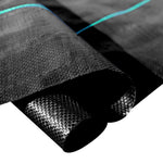 VEVOR nezāļu barjeras audums 200 x 9144 cm, 90,7 g/m² izturīgs austs nezāļu kontroles audums, augstas caurlaidības ģeotekstils puķu dobēm un zemklājumam, polietilēna augsnes segums