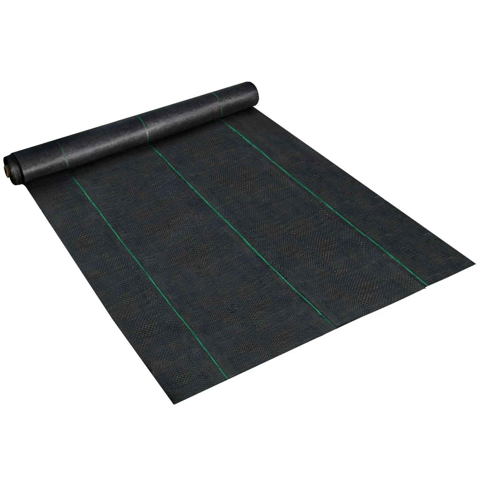 VEVOR nezāļu barjeras audums 200 x 9144 cm, 90,7 g/m² izturīgs austs nezāļu kontroles audums, augstas caurlaidības ģeotekstils puķu dobēm un zemklājumam, polietilēna augsnes segums