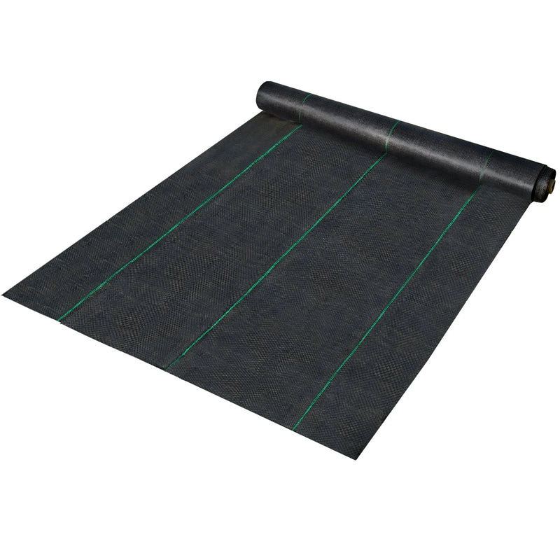 VEVOR 1,83 × 91,44 m Premium klases PP austs nezāļu barjeras ainavu zemes segums, 68 g/m²