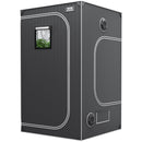 Pieejams 10 dienu laikā! VEVOR 121,92 cm x 121,92 cm Audzēšanas Telts, 121,92 cm x 121,92 cm x 203,2 cm, Augsta Atstarojuma 2000D Mylar Hidroponiskā Audzēšanas Telts ar Novērošanas Logu, Rīku Maisu un Grīdas Paliktni Iekštelpu Augu Audzēšanai