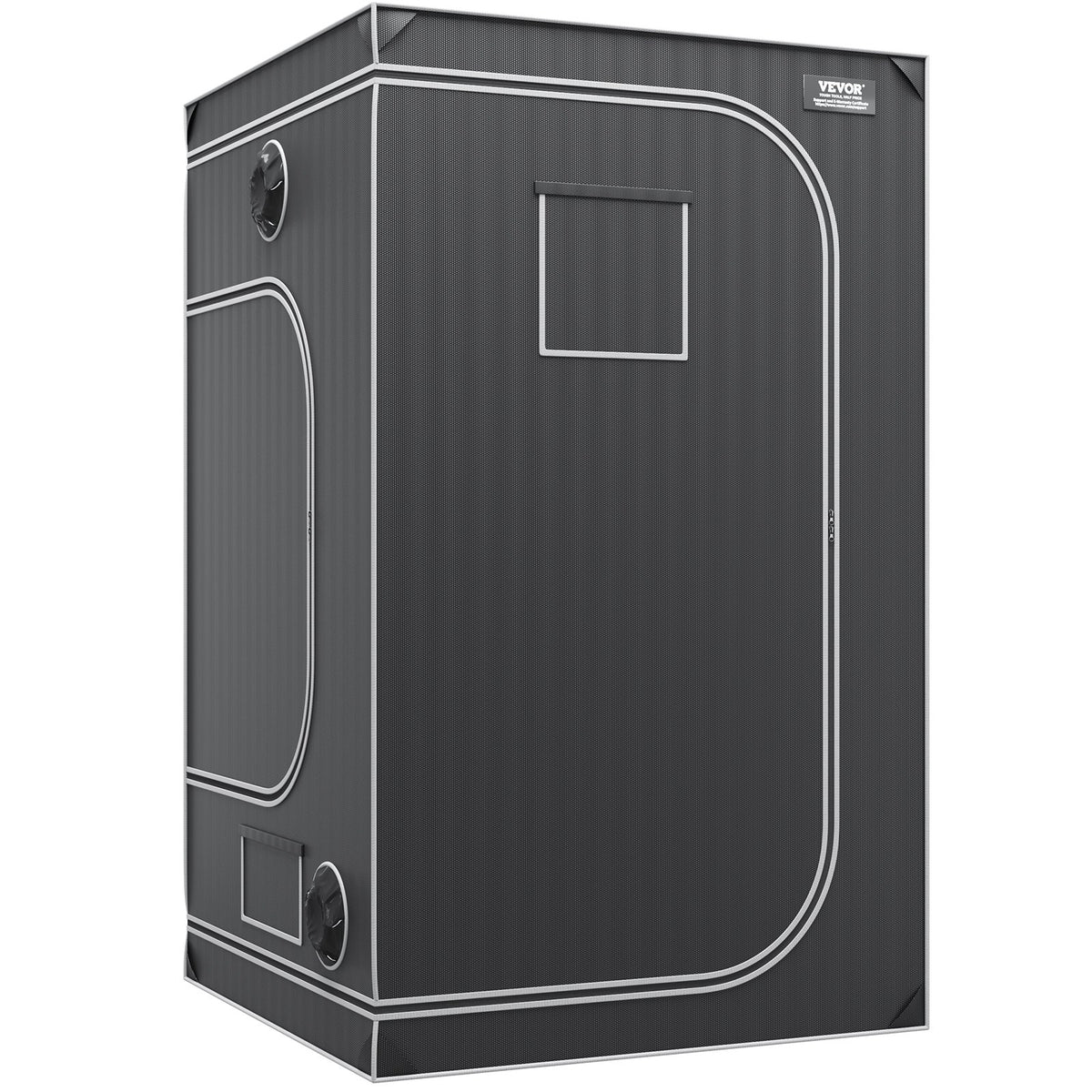 Available in 10 days! VEVOR 121,92 cm x 121,92 cm Growing Tent, 121,92 cm x 121,92 cm x 203,2 cm, High Reflectance 2000D Mylar Hydroponic Growing Tent with Observation Window, Tool Bag and Floor Tray for Indoor Plant Growing