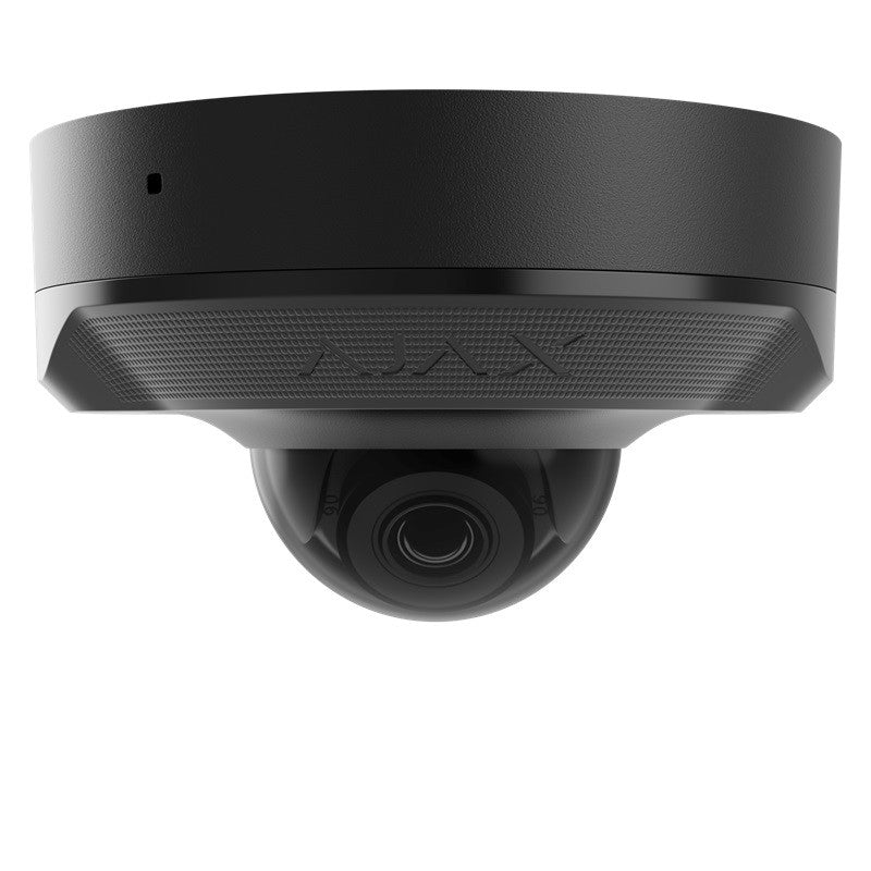 AJAX DomeCam Mini (5 Mp/2.8 mm) melna– IP network camera (melna) ar 110° ~ 110 ° skata leņķi.