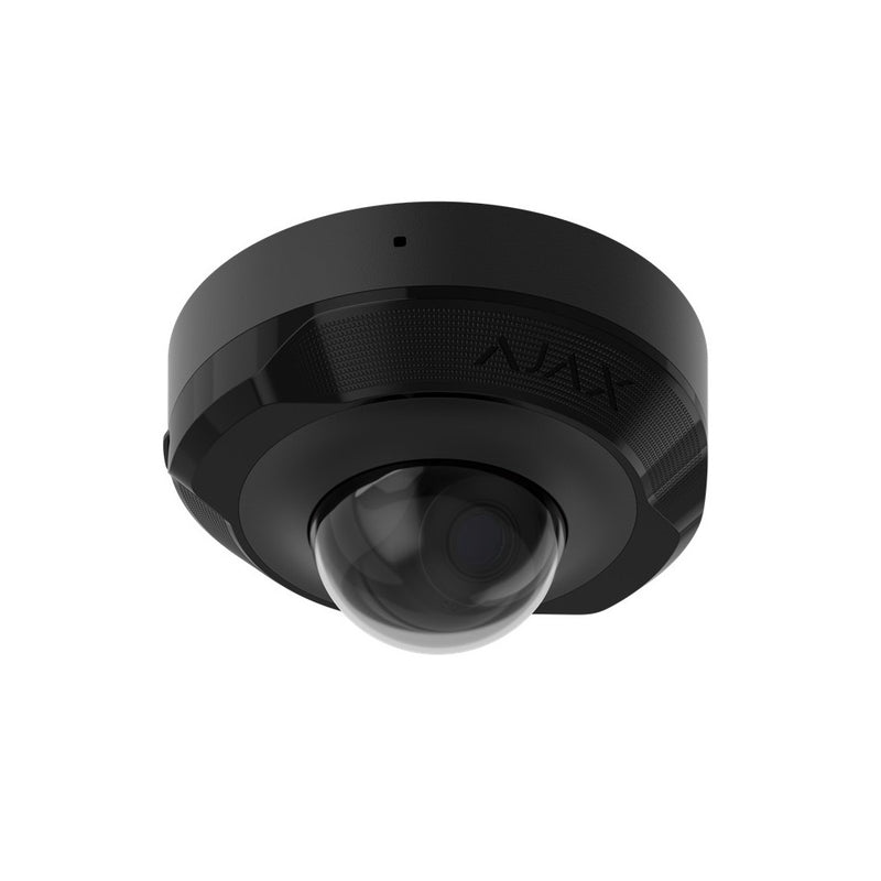 AJAX DomeCam Mini (5 Mp/2.8 mm) melna– IP network camera (melna) ar 110° ~ 110 ° skata leņķi.