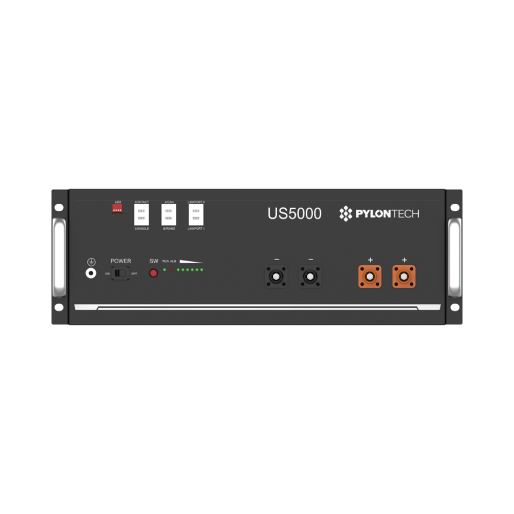 Pylontech US5000 4,8 kWh LiFePO4 akumulators 48 V, 19" rack, 100 A, 05-600007