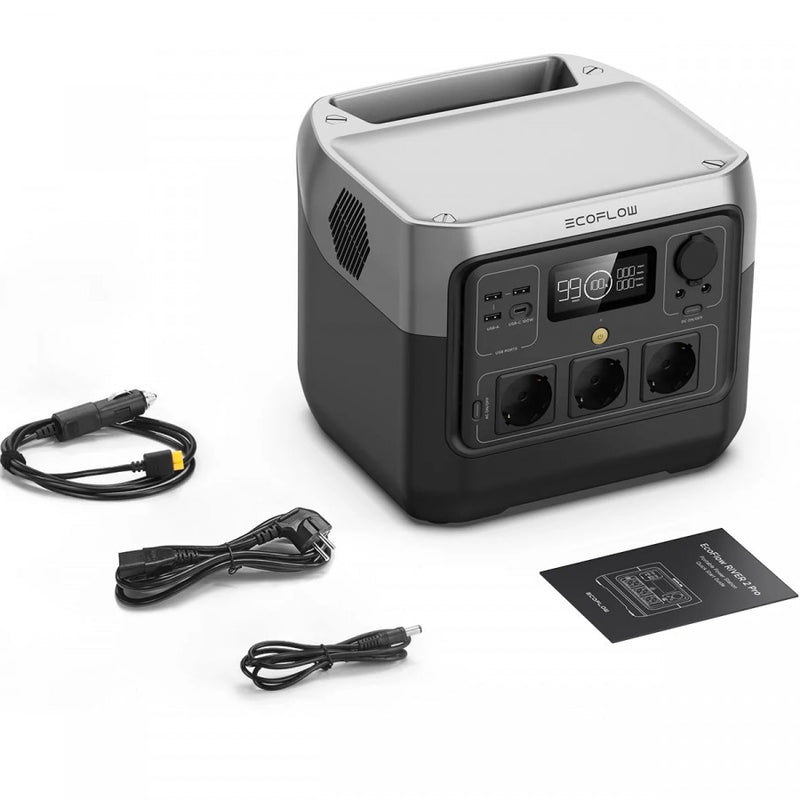 Зарядная станция Ecoflow River 2 Pro 768 Втч, 10 выходов, выход 940 Вт, X-Boost 1600 Вт