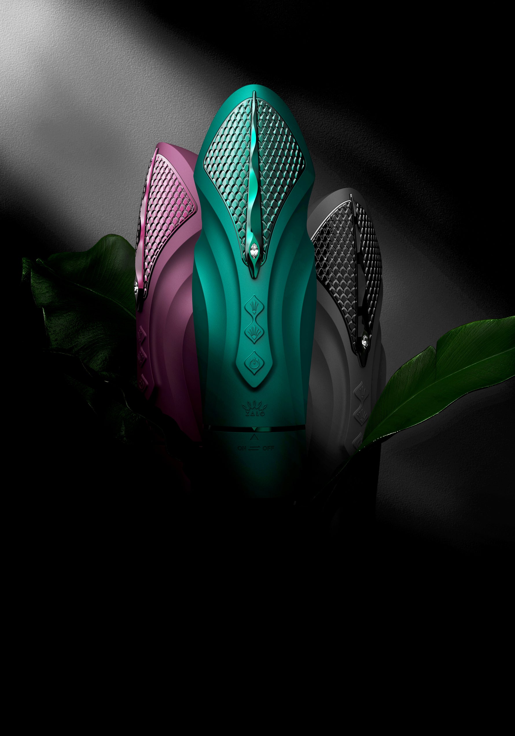SESH application-controlled massage multifunction heated device from SESH AURORA collection,black colour,see description,discreet delivery in black package