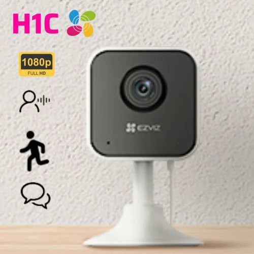 EZVIZ H1C Wi-Fi indoor video camera, 2 Mpix, 2.8 mm @ F2.0, 130°, 1920 x 1080 @20fps, 5V DC via USB, Built-in Micro SD/SDHC/SDXC slot, up to 256 GB 