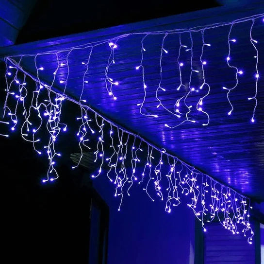 12m Icicle 300LED. Color: blue Power supply 220-240 v, Power 4.5w
