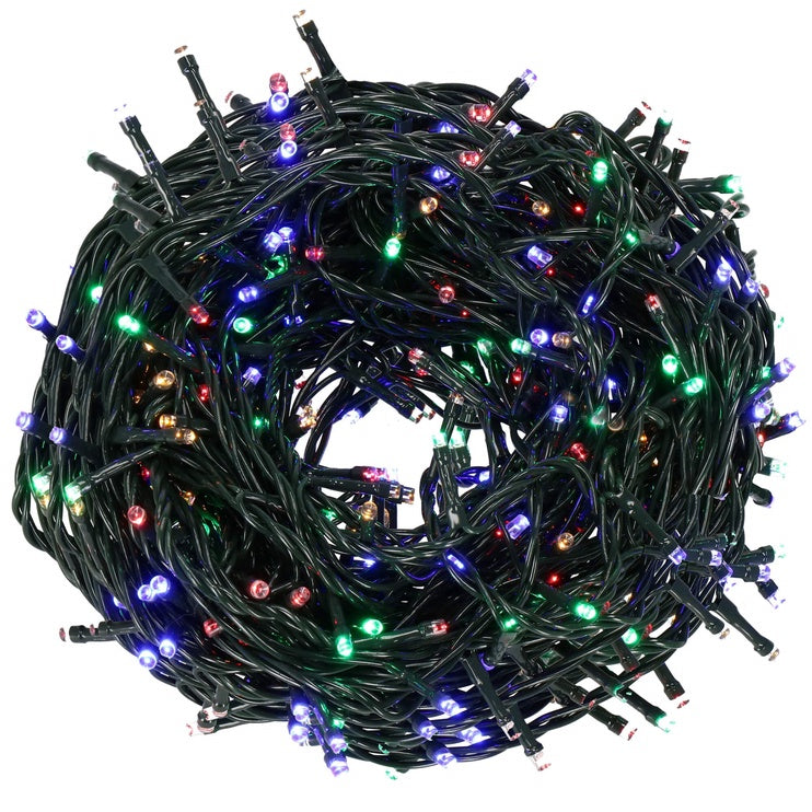 31.5m Christmas string colorful 500LED Power supply 220-240V. Power 11.3 IP44