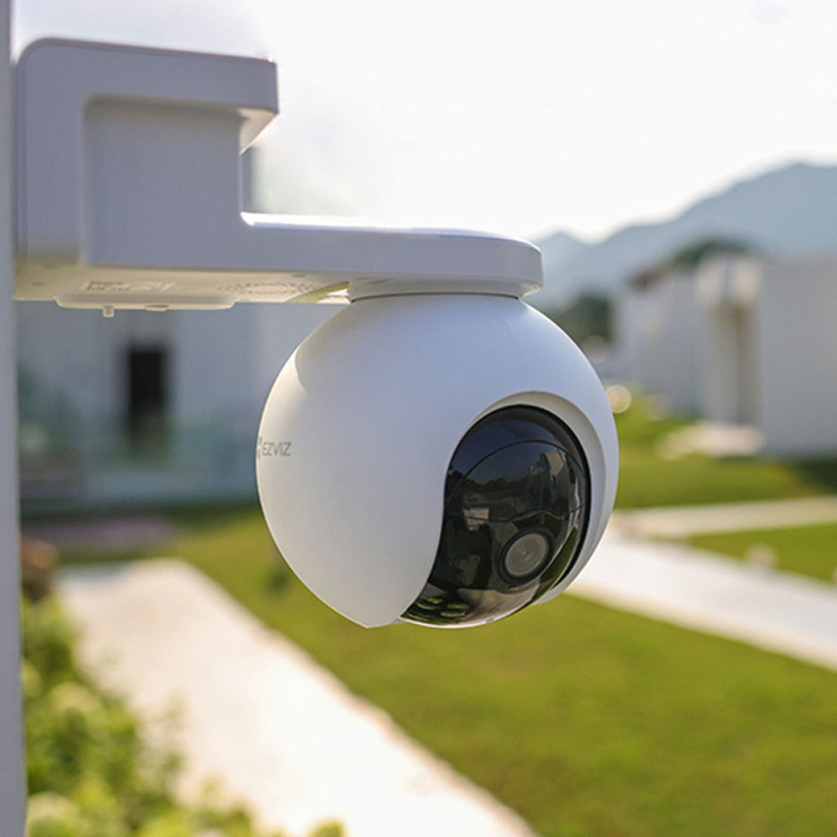 Solar video clearance surveillance cameras