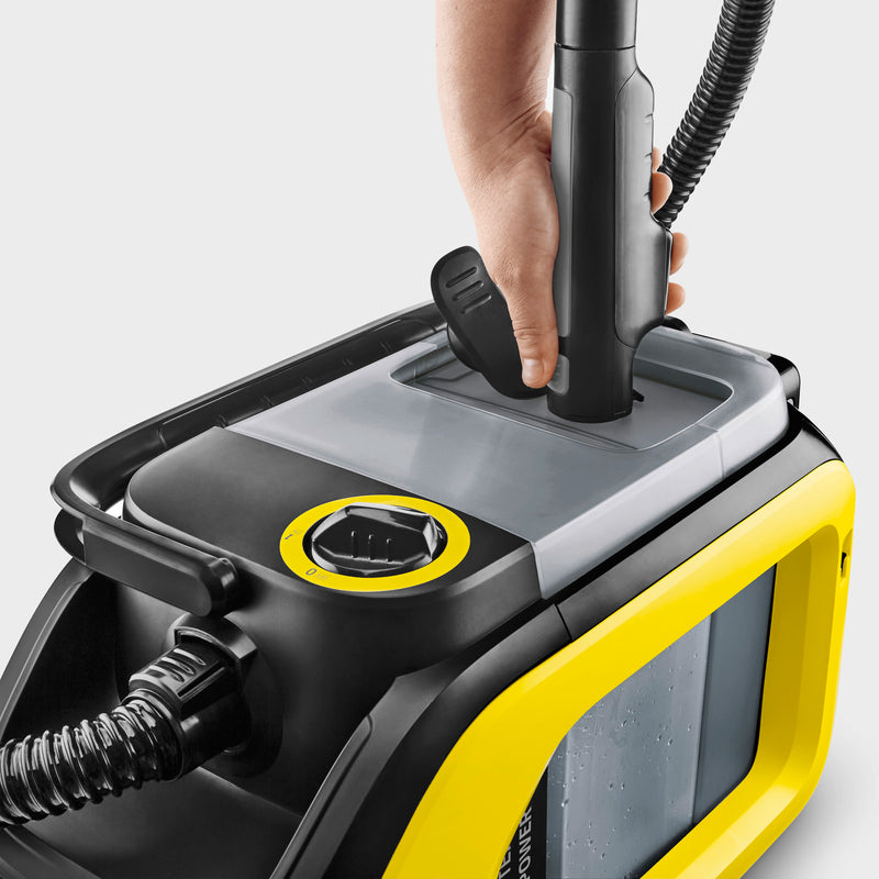 Chemical Vacuum Cleaner Karcher SE 3-18 complete with battery (2.5Ah) and charger (1.081-502.0)