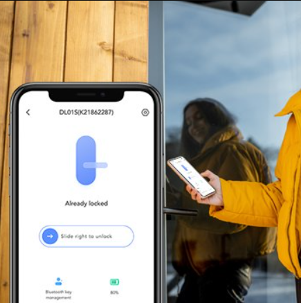 EZVIZ DL01S Smart door lock with keypad and gateway