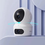 EZVIZ H7c Dual, 4mp, balta - divu objektīvu kamera  4mp izšķirtspēja abiem objektīviem; • Panorāmas skats un divvirzienu saruna; • AI atbalstīta cilvēka formas noteikšana; • Vieda krāsu nakts redzamība.