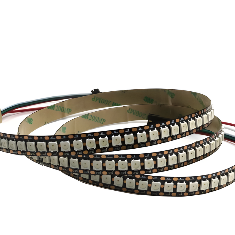 43.2W/m 5V 144 LED melns PCB IP20  WS2812B IC LED lente