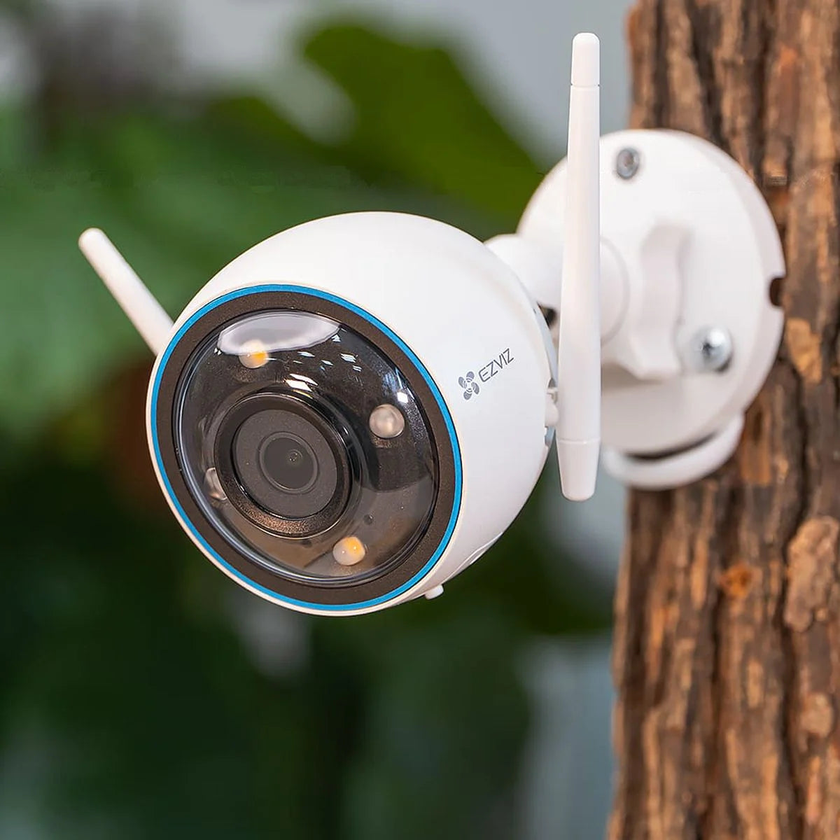 Ezviz H3 ārtelpu Viedā 3K videokamera ar cilvēku un mašīnu uztveršanu, krāsainu nakts redzamību, sirēnu, trauksmes gaismu, IP67, divvirzienu audio