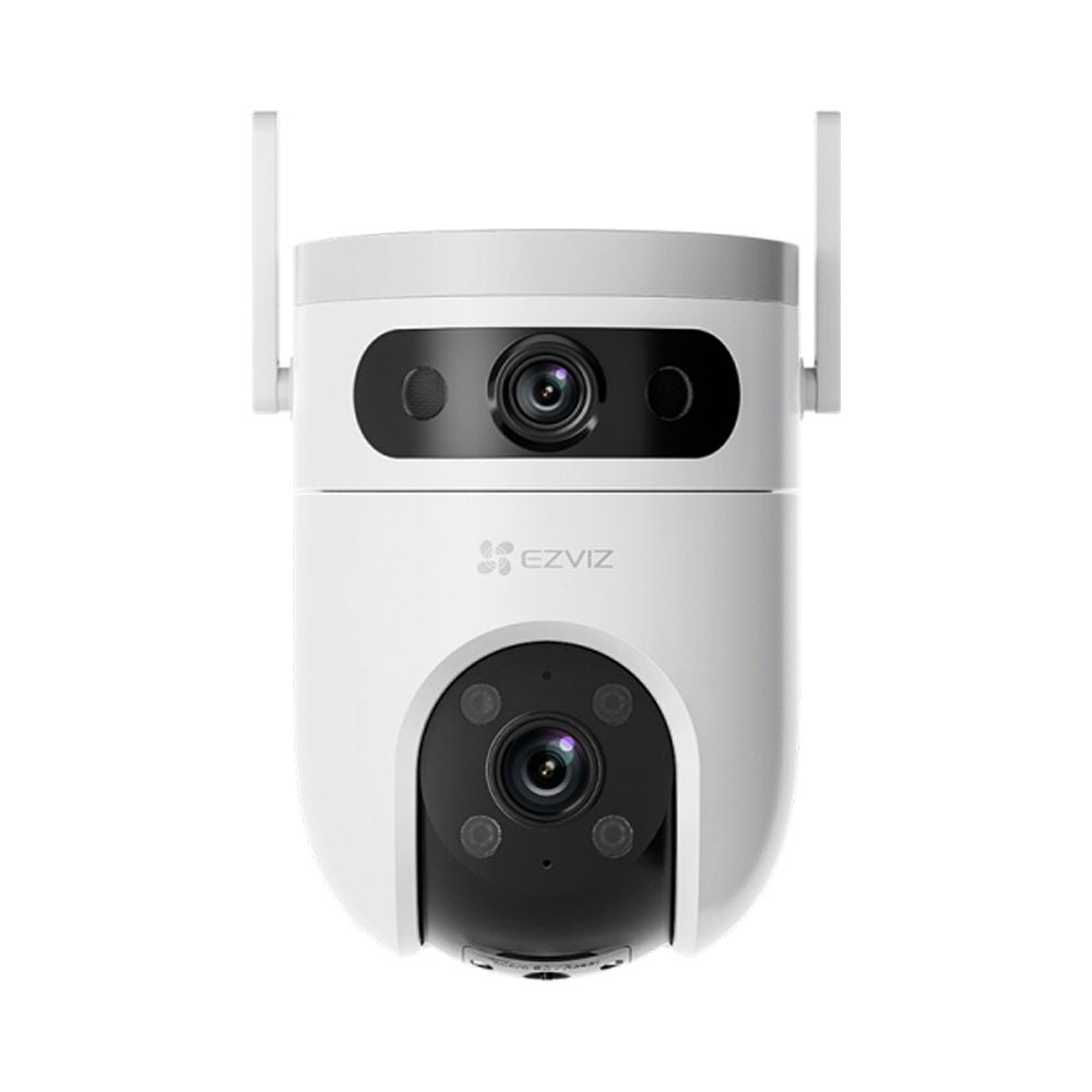 Ezviz H9C 3K (5MP+ 5MP) with 2 lenses (wide-angle fixed and zoom moving) and high resolution. Colour night vision, human tracking, siren, two-way audio