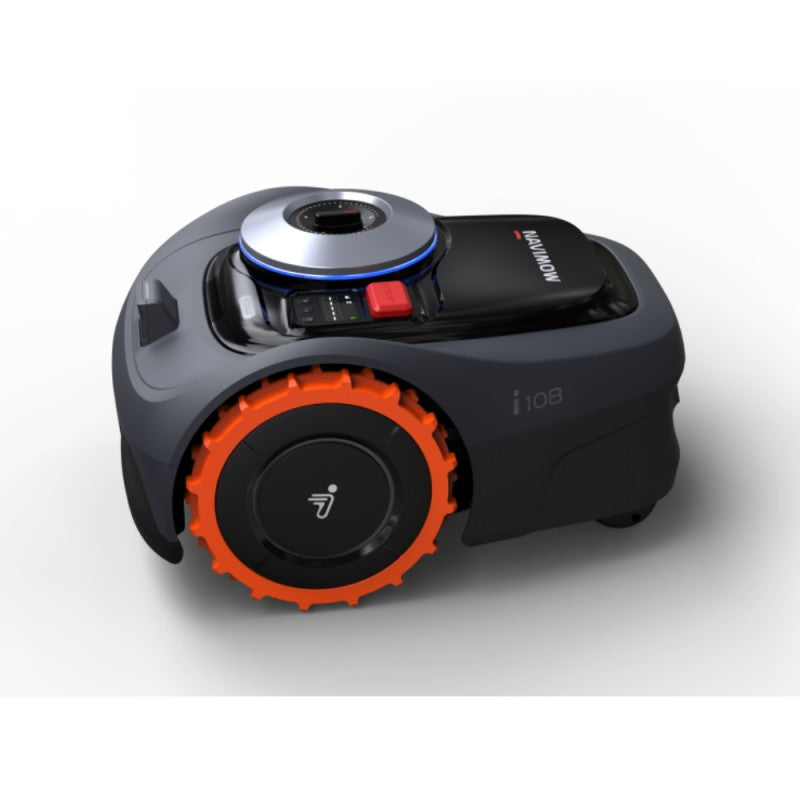 800 m²_Zāliena robots SEGWAY Navimow i108E, darbojas bez kontūras kabeļiem, lieliska izvēle kompaktam dārzam.