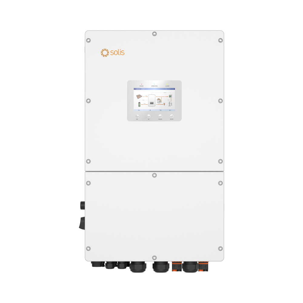 Solis S6-EH3P50K-H(21A) 50 kW trīsfāžu hibrīdais invertors, augstsprieguma akumulatoram
