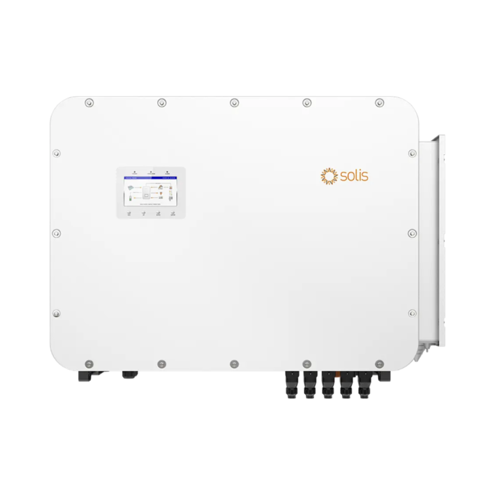 Solis S6-EH3P125K10-NV-YD 125 kW trīsfāžu hibrīdais invertors, augstsprieguma akumulatoram