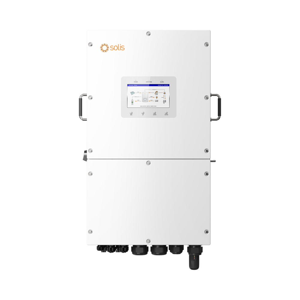 Solis S6-EH3P12K02-NV-YD-L 12 kW trīsfāžu hibrīdais invertors, 48 V akumulatoram