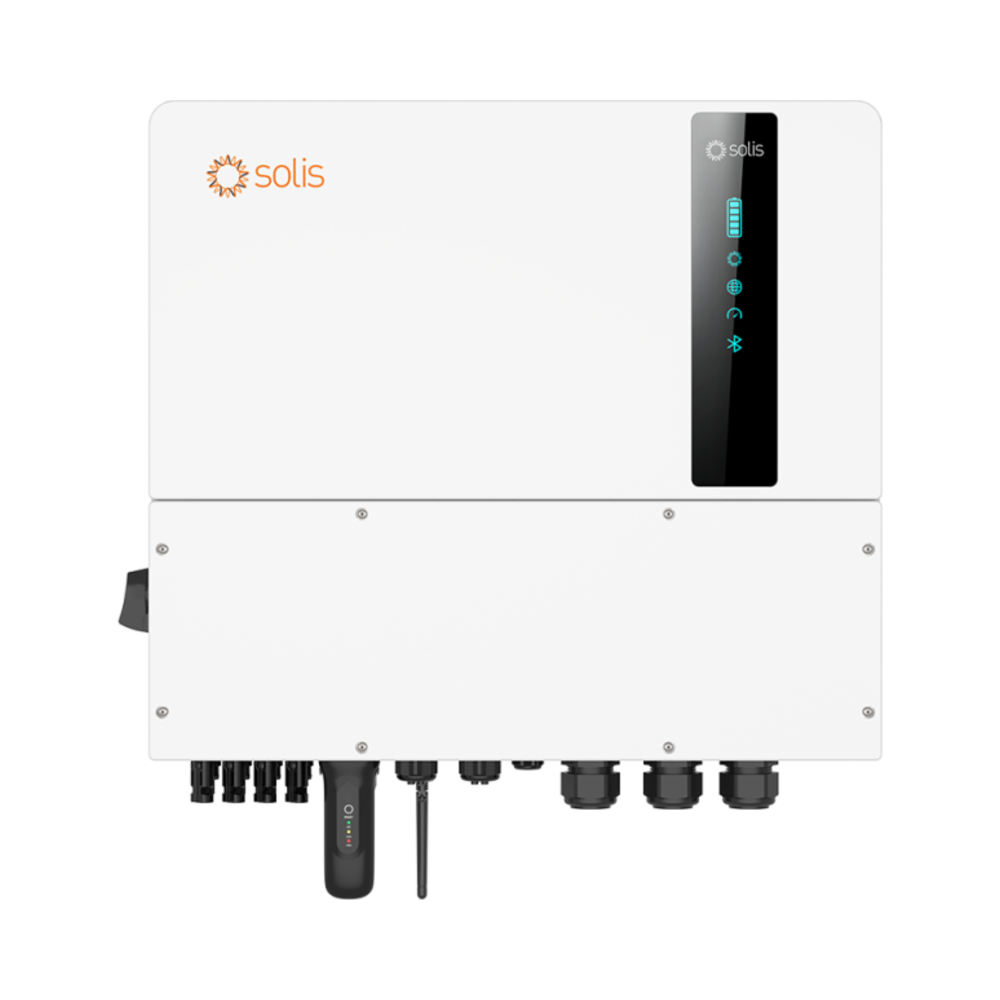 Solis S6-EH3P15K-ND-H 15 kW trīsfāžu hibrīdais invertors, augstsprieguma akumulatoram