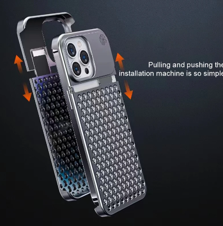SUPERACTION_Aluminium phone cover for IPhone 15Plus with aromatherapy