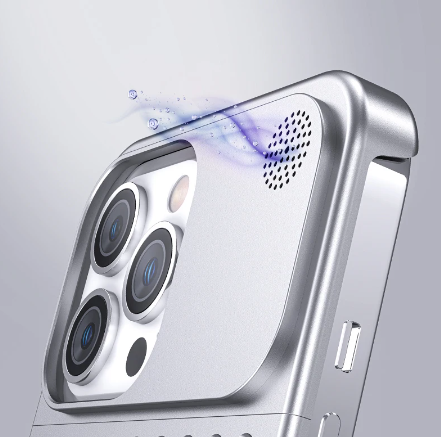 SUPERACTION_Alumiiniumist telefonikate IPhone 15PRO jaoks koos aroomiteraapiaga