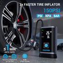 Starter ja õhukompressor JP3, 3000A, 16000 mAh, kuni 8,0 L bensiin / 4,5 L diisel, 150 PSI, USB-C PD 30 W, LED-esilatern, pihustid kaasas