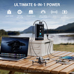 Starter ja õhukompressor JP3, 3000A, 16000 mAh, kuni 8,0 L bensiin / 4,5 L diisel, 150 PSI, USB-C PD 30 W, LED-esilatern, pihustid kaasas