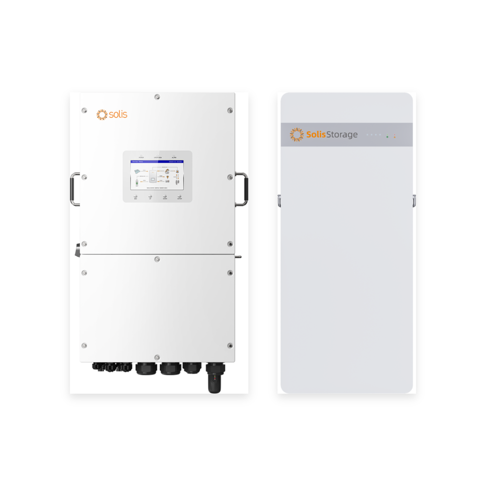 Hibrīda komplekts 8 kW 3F + 10 kWh: Solis 8 kW 3F invertors + IntelliHome 10 kWh