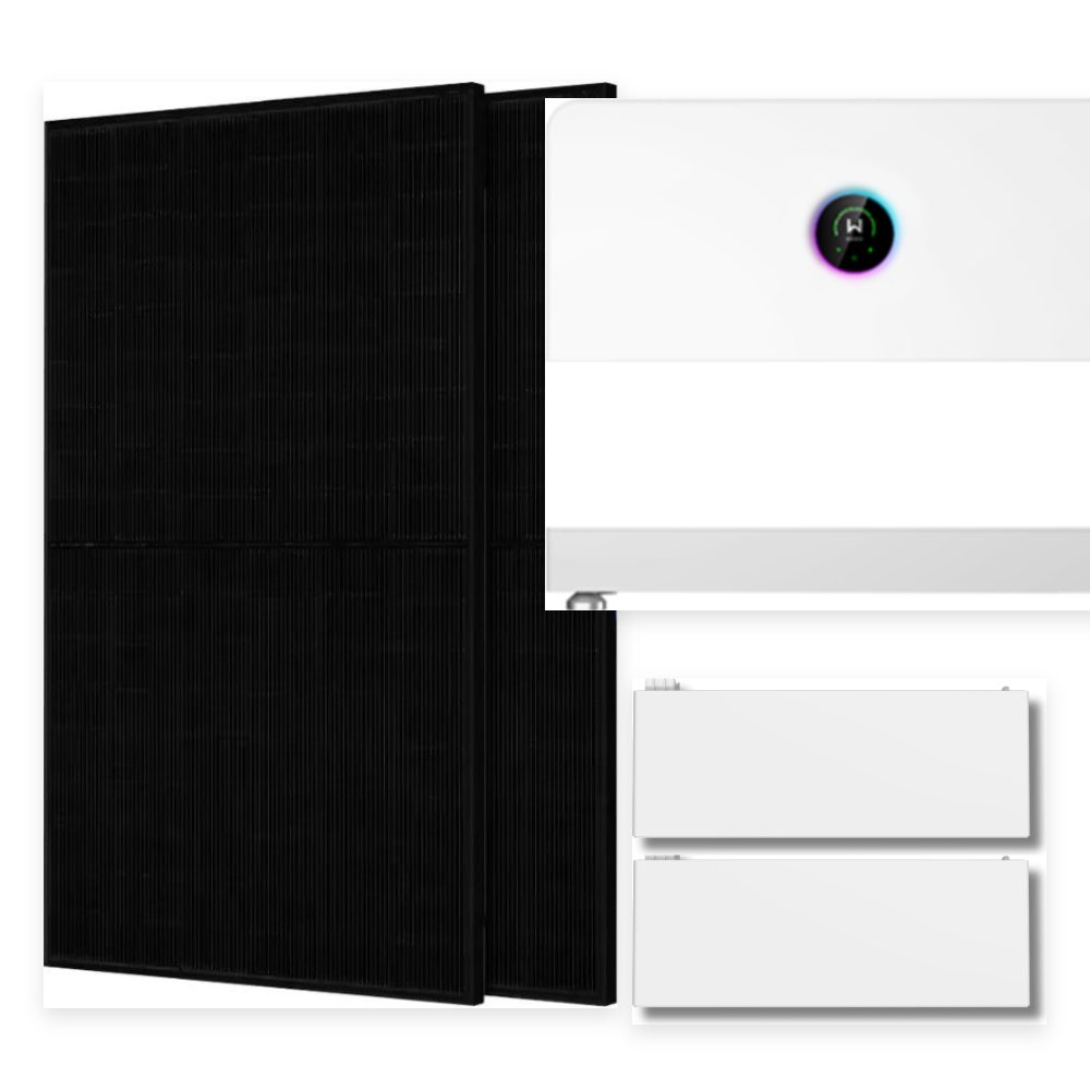 Pilns solārais komplekts 12 kW 3F: GoodWe ESA 12 kW 3F invertors + 2× ESA 8,3 kWh modulis + 26× JA Solar 455 W paneļi (11,83 kWp)