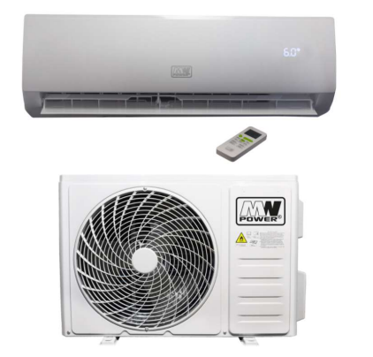 SPLIT wall-mounted air conditioner 5.1kW 80m2 (outdoor + indoor unit), R32, built-in WiFI v1, power supply from internal module 