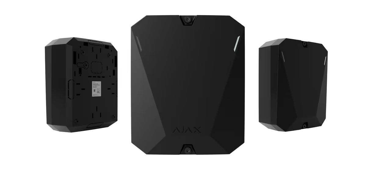 Ajax MultiTransmitter Jeweller 3EOL 18-zone Wireless Module, IP40, IK06, Black
